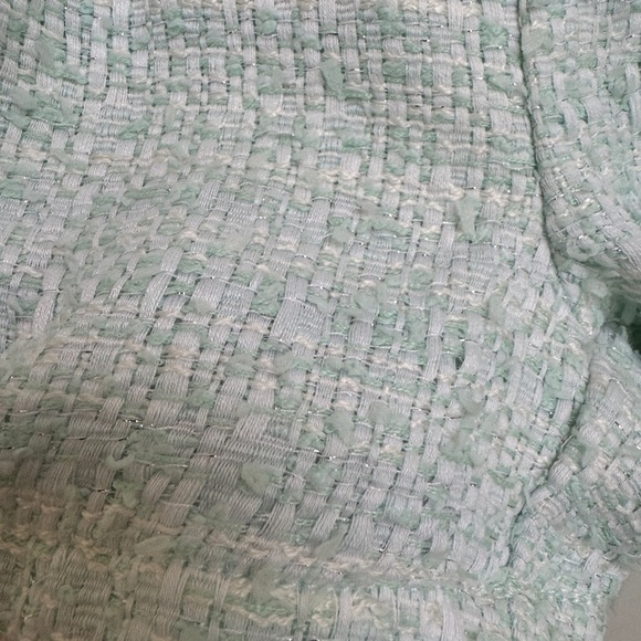 Janie & Jack Size 3T Girls Mint Green Formal Wool Looking Side Zip Shorts - Picture 3 of 6